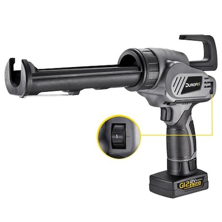 Durofix G12 Series Cordless Automatic Caulking Gun Kit for 10 oz. Cartridge with 4.0 Ah Battery RZ1230-PG